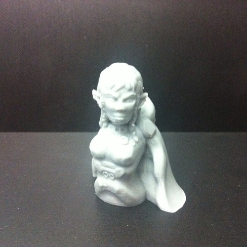 Elf Street Mage Bust 3D Print 18040