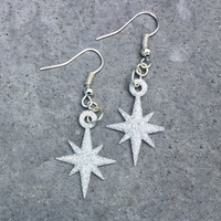 Small Starflake Earrings 3D Printing 180491