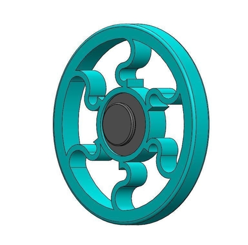 Round Fidget Spinner  3D Print 180928