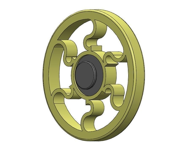 Round Fidget Spinner  3D Print 180929