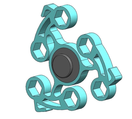 Bike fidget spinner  3D Print 180935