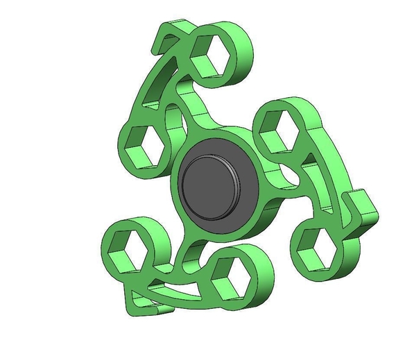 Bike fidget spinner  3D Print 180936