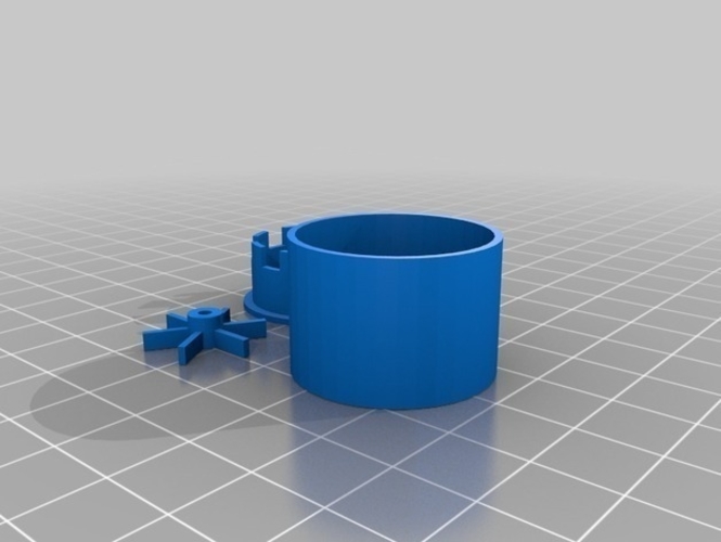 Water pump from CDROM drive motor 3D Print 181072