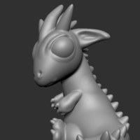 Small Baby Dragon 3D Printing 181413