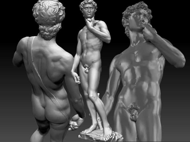 David by Michelangelo statue 3D Print 181667