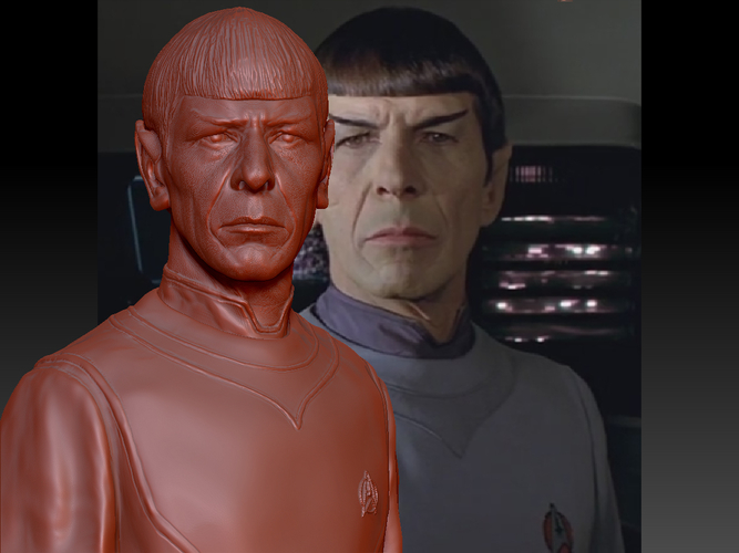 Star Trek Mr. Spock bust. Leonard Nimoy 3D Print 181711
