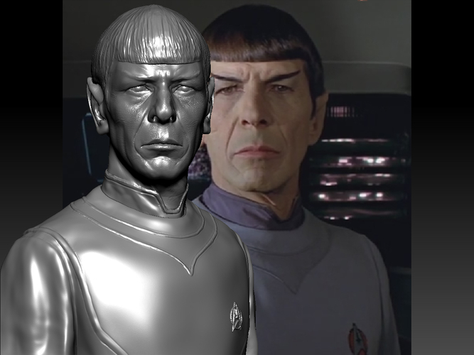 Star Trek Mr. Spock bust. Leonard Nimoy 3D Print 181712