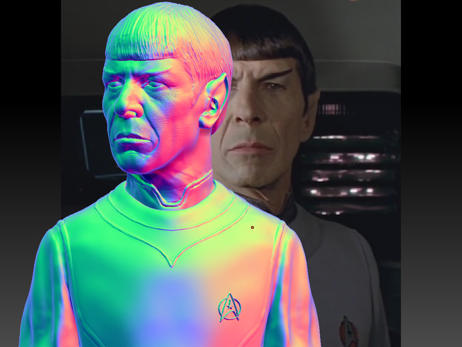 Star Trek Mr. Spock bust. Leonard Nimoy 3D Print 181714
