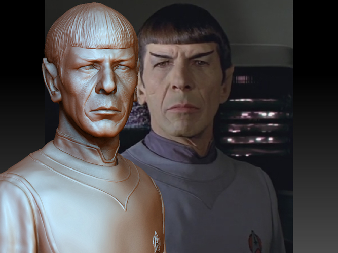 Star Trek Mr. Spock bust. Leonard Nimoy 3D Print 181716
