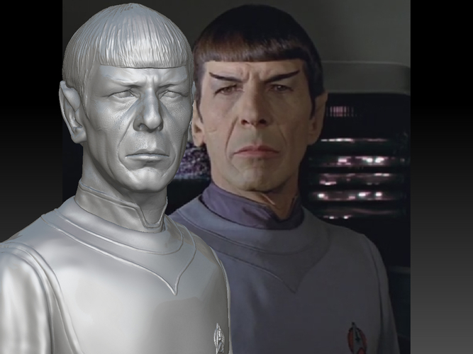 Star Trek Mr. Spock bust. Leonard Nimoy 3D Print 181717