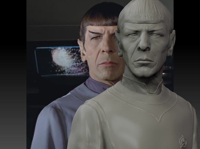 Star Trek Mr. Spock bust. Leonard Nimoy 3D Print 181718