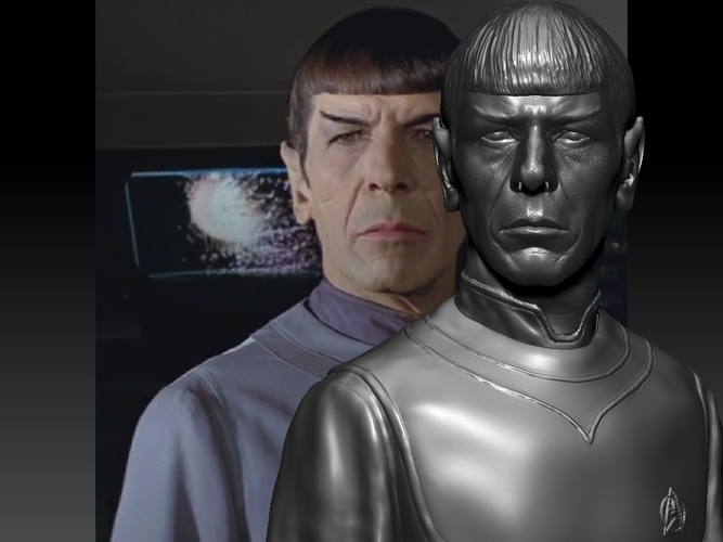 Star Trek Mr. Spock bust. Leonard Nimoy 3D Print 181719