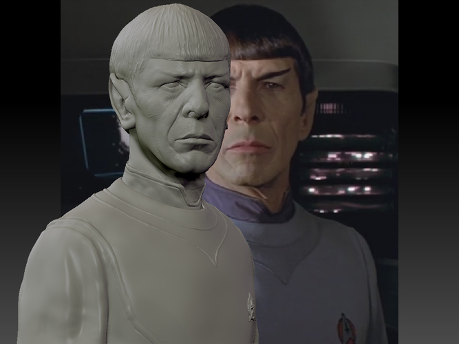 Star Trek Mr. Spock bust. Leonard Nimoy 3D Print 181722