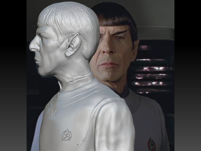 Star Trek Mr. Spock bust. Leonard Nimoy 3D Print 181725