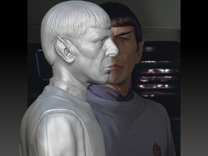 Star Trek Mr. Spock bust. Leonard Nimoy 3D Print 181727