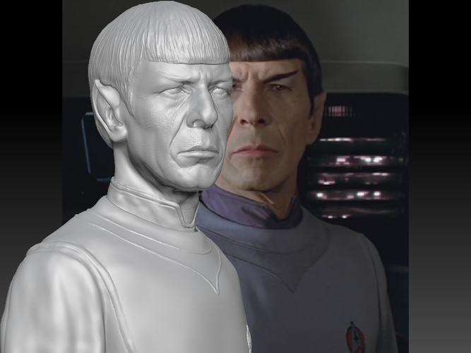 Star Trek Mr. Spock bust. Leonard Nimoy 3D Print 181729