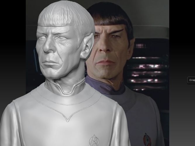 Star Trek Mr. Spock bust. Leonard Nimoy 3D Print 181730