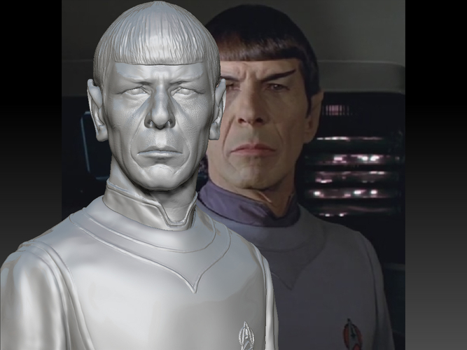 Star Trek Mr. Spock bust. Leonard Nimoy 3D Print 181731