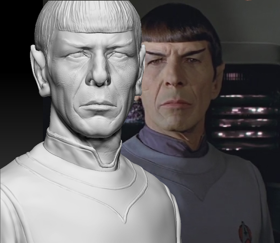 Star Trek Mr. Spock bust. Leonard Nimoy 3D Print 181732