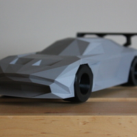 Small Low-Poly Aston Martin Vulcan 3D Printing 182072