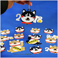 Small 2018 HAPPY CHINESE NEW YEAR-YEAR OF The Dog Keychain / Magnets 3D Printing 183214