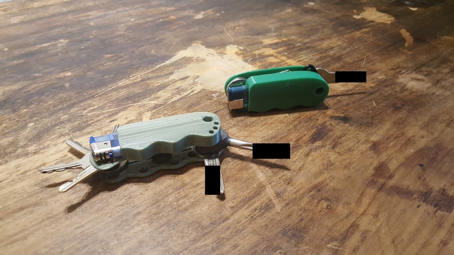 Key Lighter Holder 3D Print 183260