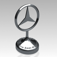 Small Mercedes-Benz Decoration Amblem (HIGH-QUALITY) 3D Printing 183263