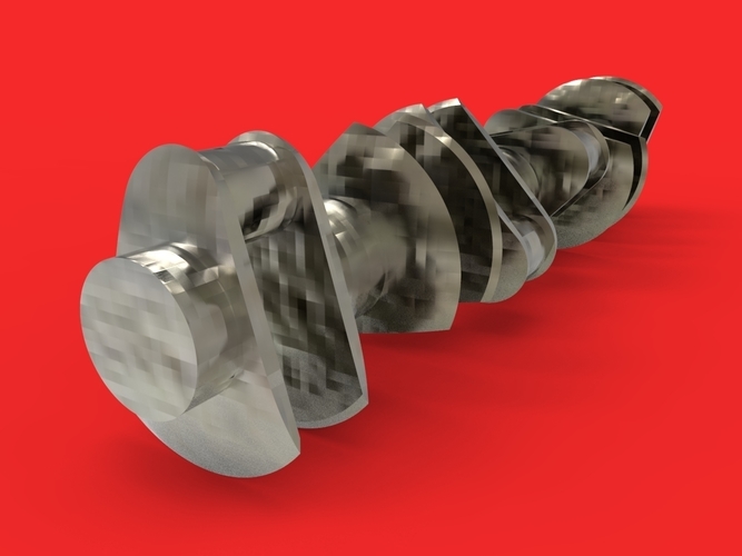 crank | car engine component 3D Print 183320 crank | car engine component 3D Print 183320