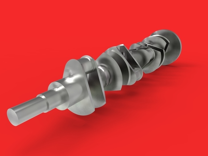 crank complete design | car engine component 3D Print 183321 crank complete design | car engine component 3D Print 183321