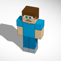 Small Minecraft Steve [Updated] 3D Printing 183699