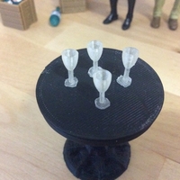 Small Champagne Glass (1:18 scale) 3D Printing 184200