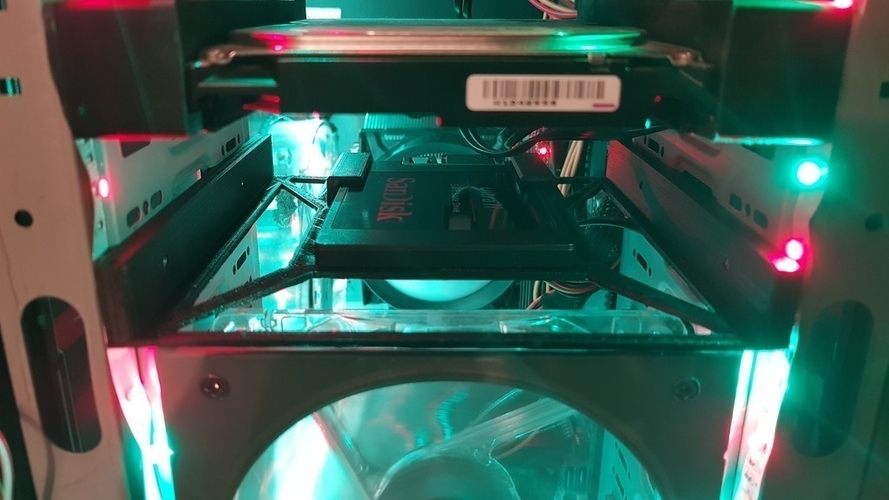 SSD Adapter 5.25 zu 2.5 3D Print 184366 SSD Adapter 5.25 zu 2.5 3D Print 184366