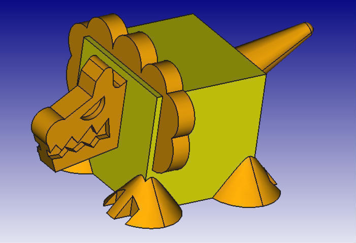 Lion 3D Block Zoo 3D Print 184450