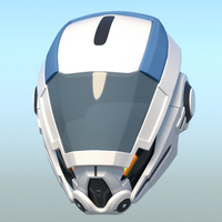 Small Mass Effect Andromeda cosplay helmet 3D-printable 3D Printing 184853