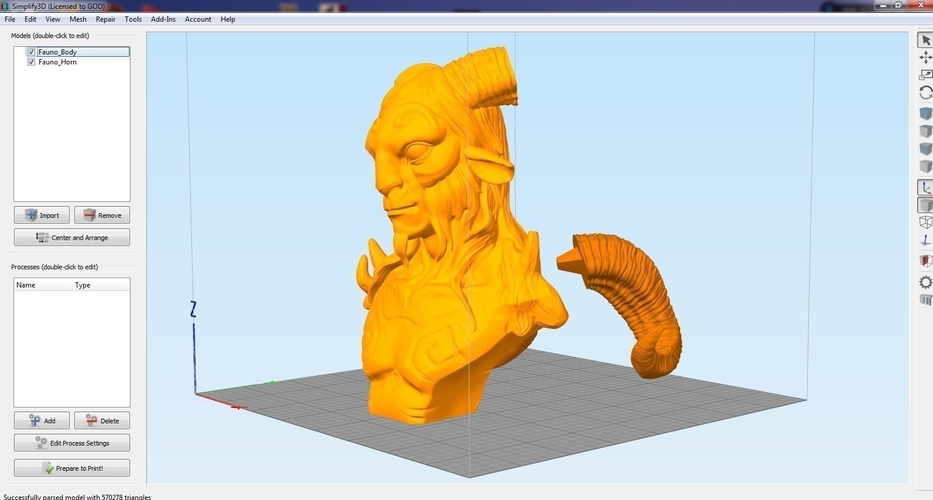 Fauno Pans 3D Print 184964 Fauno Pans 3D Print 184964