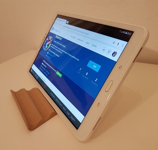 Universal Tablet & Smartphone Wave Stand 3D Print 185073 Universal Tablet & Smartphone Wave Stand 3D Print 185073
