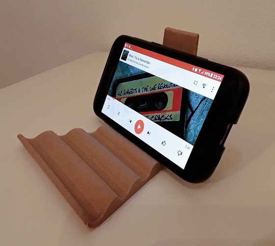 Universal Tablet & Smartphone Wave Stand 3D Print 185076 Universal Tablet & Smartphone Wave Stand 3D Print 185076