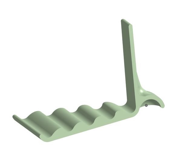 Universal Tablet & Smartphone Wave Stand 3D Print 185077 Universal Tablet & Smartphone Wave Stand 3D Print 185077