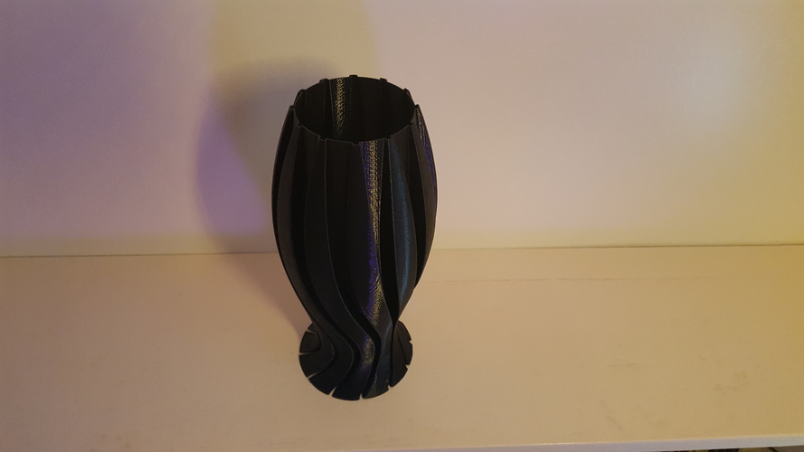 Wave Carved lamp 3D Print 185407