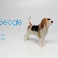 Small Beagle - Low Poly 3D Printing 185492