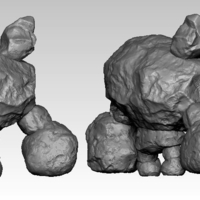 Small Stone Talus from Zelda Breath of the Wild 3D Printing 185511