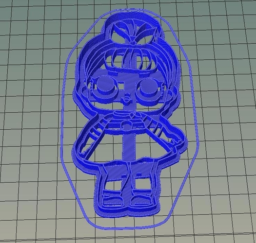 Lol doll cookie cutter 3D Print 185736 Lol doll cookie cutter 3D Print 185736