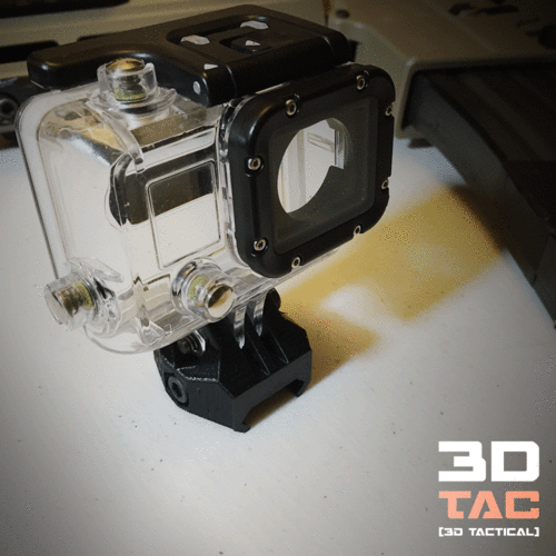 3DTAC / GoPro Clip for Airsoft Rails 3D Print 185785 3DTAC / GoPro Clip for Airsoft Rails 3D Print 185785