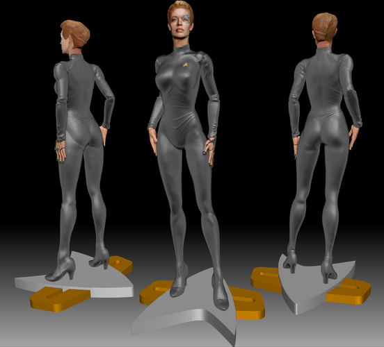 Star Trek Seven of Nine figurine. Jeri Ryan. 3D Print 185807