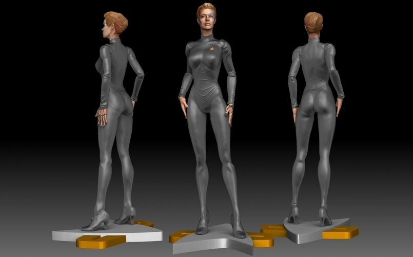 Star Trek Seven of Nine figurine. Jeri Ryan. 3D Print 185808