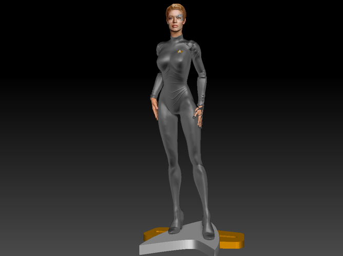 Star Trek Seven of Nine figurine. Jeri Ryan. 3D Print 185821