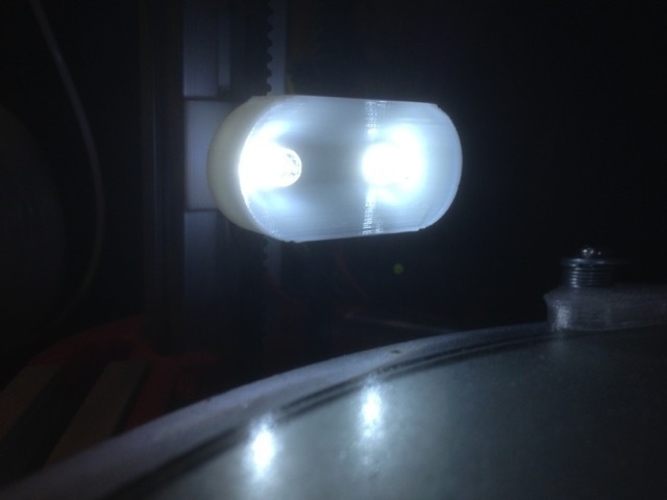 snap-on led clip for 2020 extrusion 3D Print 185875 snap-on led clip for 2020 extrusion 3D Print 185875
