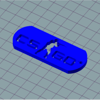 Small csgo keychain 3D Printing 186254