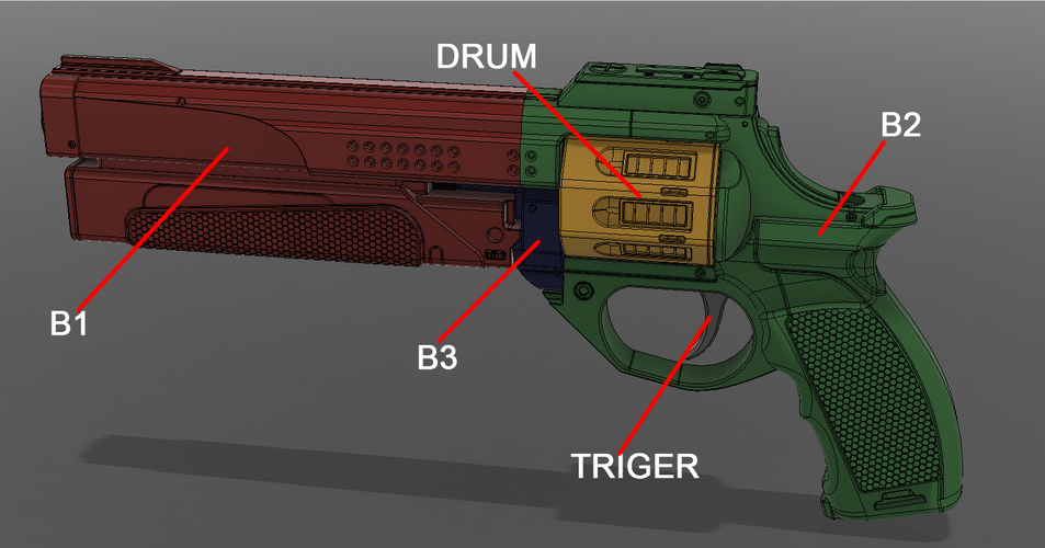Better Devils Legendary Hand Cannon 3D Print 186310 Better Devils Legendary Hand Cannon 3D Print 186310