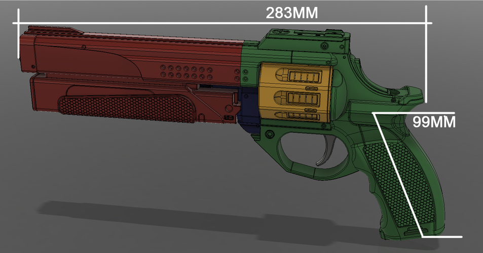 Better Devils Legendary Hand Cannon 3D Print 186311 Better Devils Legendary Hand Cannon 3D Print 186311